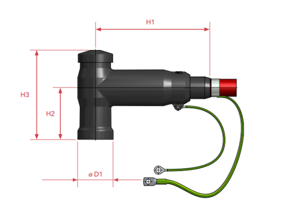 Conector en T - Accesorios para alta y media tension